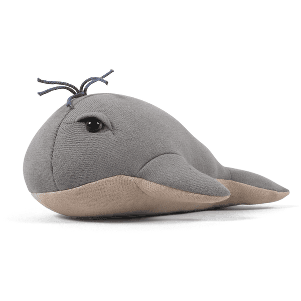 Filibabba  Plyšová hračka 30 cm velryba Willie Grey