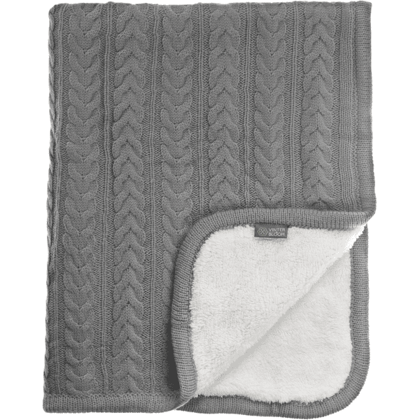 VINTER&BLOOM Kuscheldecke Cuddly Dove Grey