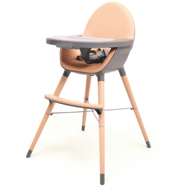 AT4 Vysoká židle ESSENTIEL šedá/ apricot 