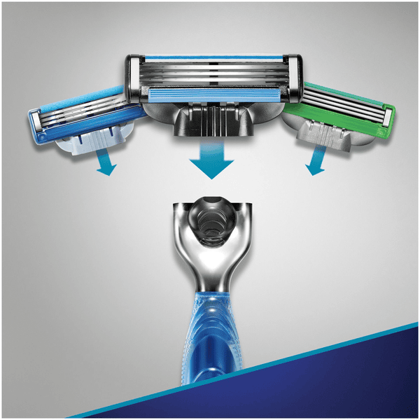 Gillette Mach3 Rasoio Uomo, Rasoio a Mano Libera, 7 Lamette da Barba (da 3  Lame), Facile Risciacquo, Ottimo Scorrimento con Gel Lubrificante, Fino a  15 Rasature con 1 Testina : : Salute