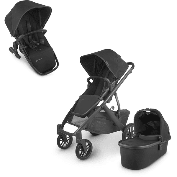 UPPAbaby Geschwisterset Vista V2 Jake Charcoal inkl. Zweitsitz RumbleSeat Jake Charcoal