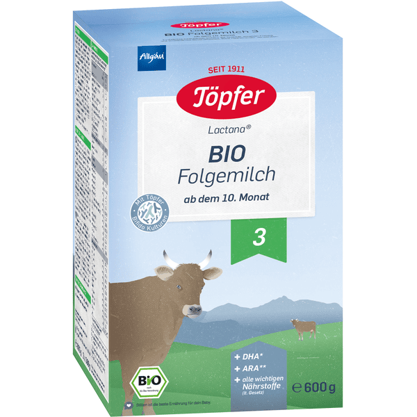 Töpfer Folgemilch 3 Bio 600g ab dem 10. Monat