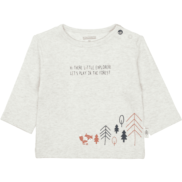 STACCATO Shirt offwhite melange