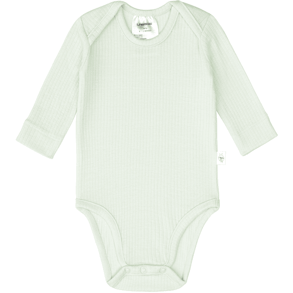 LÄSSIG Baby Body Tencel langarm gerippt mint