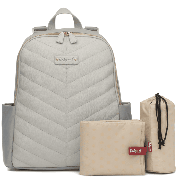 Babymel Sac langer dos Gabby pale grey roseoubleu.fr