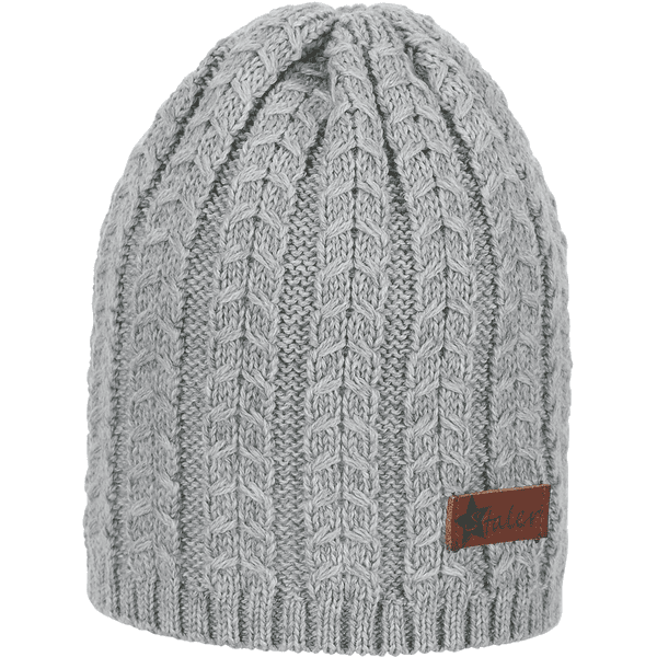 Sterntaler Strickmütze silber melange