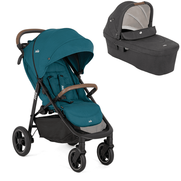 Joie Litetrax Pro Peacock kinderwagen inclusief Ramble XL Shale reiswieg