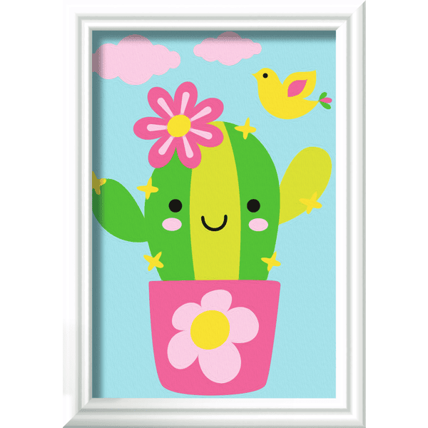Ravensburger Jeu de peinture enfant par numéro mini cactus