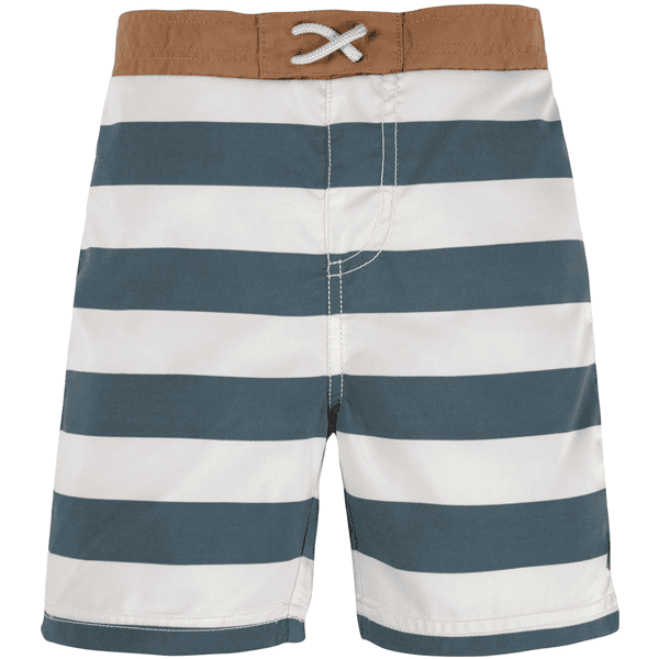 LÄSSIG Kąpiel UV shorts Blok Stripes biały niebieski