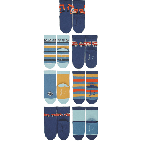 Sterntaler Chaussettes boîte de 7 bleu