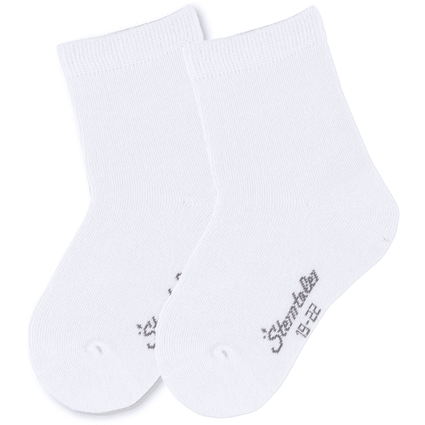 Sterntaler Chaussettes enfant blanc lot de 2