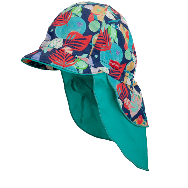 maximo Girls Schildmütze Blätter navy-rot