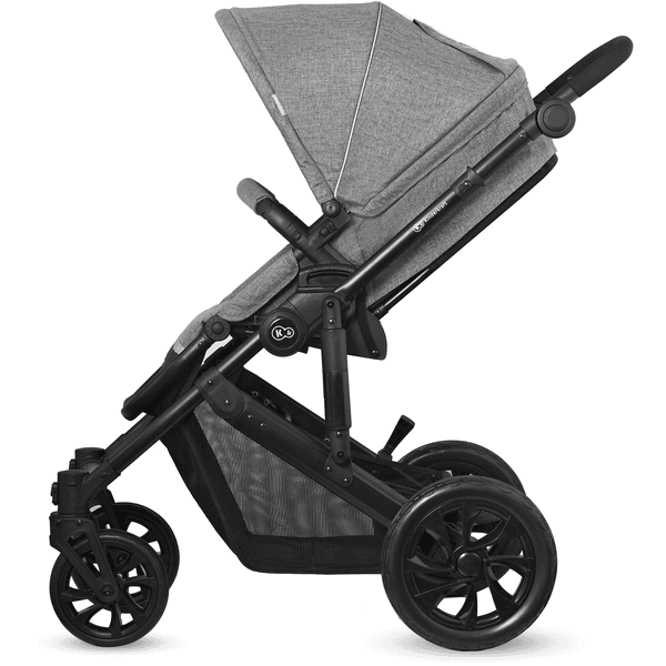 Kinderkraft Carro de bebé B Tour 3 en 1 Mink Pro Light Grey 