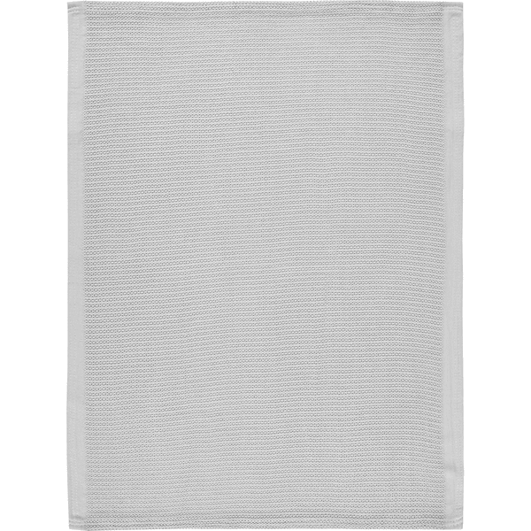 Alvi ® Stickad filt Piqué grå 75 x 100 cm