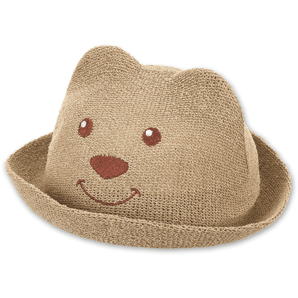 Sterntaler Słomkowy kapelusz Niedźwiedź beżowy 