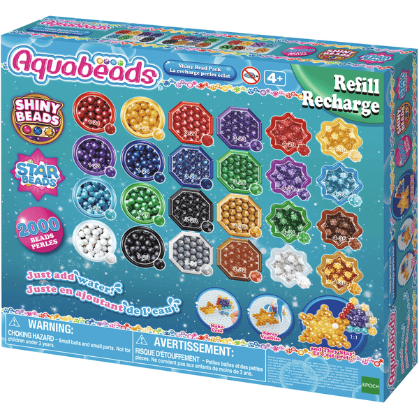Aquabeads - Recharge pastel de 800 perles pour loisirs créatifs pour  enfants à partir de 4 ans bleu - Aquabeads