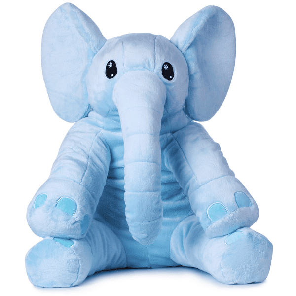 Corimori Peluche éléphant Nio XXL bleu