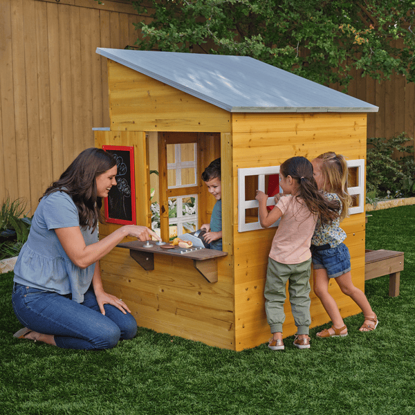 KidKraft - Maisonnette en bois cabane d'extérieur enfant Garden