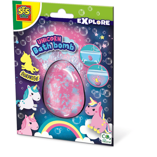 6 bombas de baño para niños con sorpresas de unicornio en el