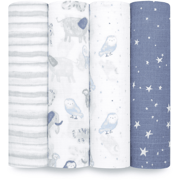aden + anais™ essential s cotone muslin puck sling 4-pack Time To Dream 