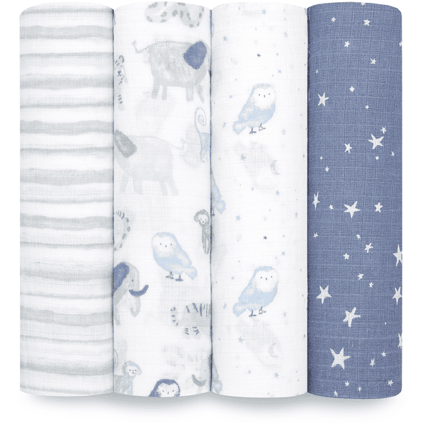 aden + anais™ essential s katoenen mousseline draagdoek 4-pack Time To Dream 