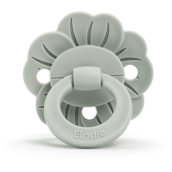 Elodie Sucette Binky Bloom silicone dès 3 mois, mineral green