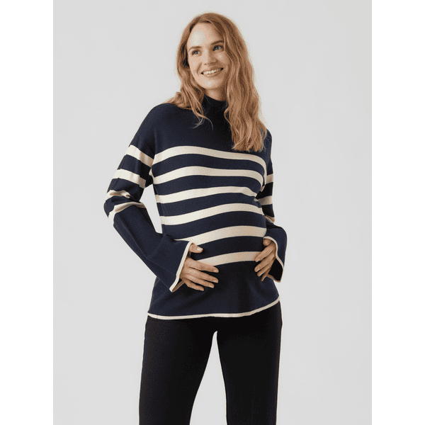 VERO MODA Sweater til gravide VMMHAPPINESS navy - pinkorblue.dk