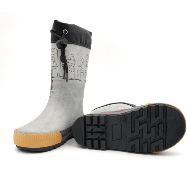 Maximo Bottes de pompiers en caoutchouc pour enfants graphite 