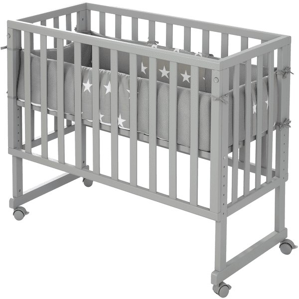 roba Stuben- & Beistellbett 3-in-1 mit Barriere Little Stars safe asleep®