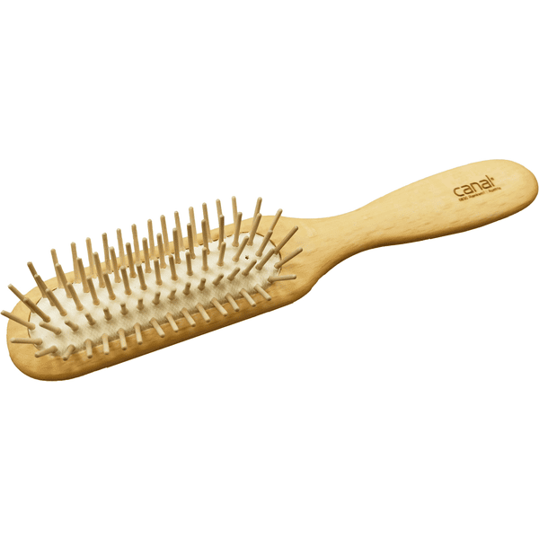 canal® Cepillo para el pelo con clavijas de madera, estrecho 