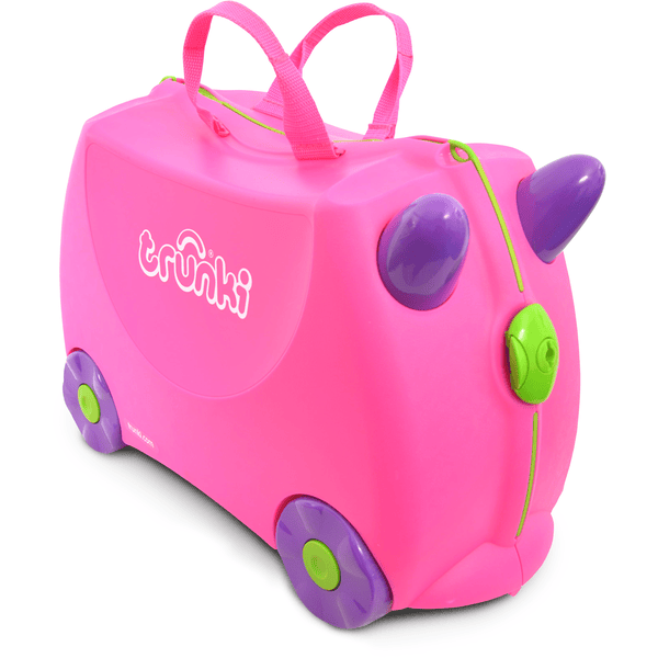 trunki Valise à roulettes enfant Trixie, rose