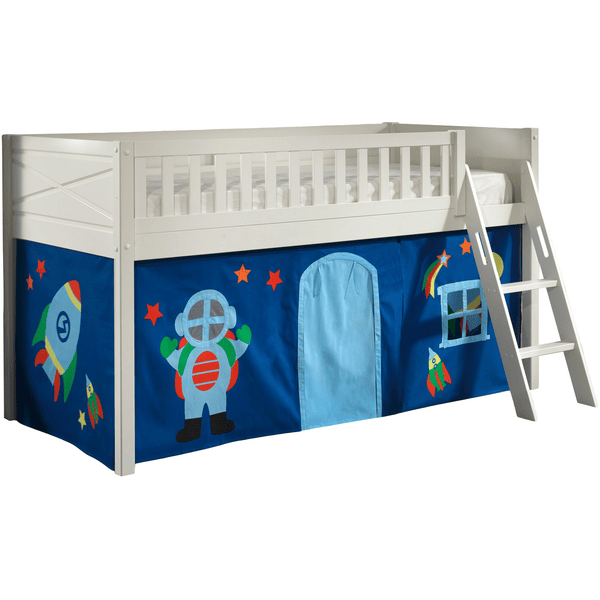 VIPACK Spielbett SCOTT 90 x 200 cm Astro weiß