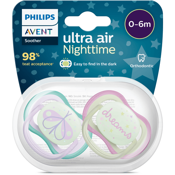 Philips Avent Chupete de noche ultra air SCF085/58 0-6 meses 4