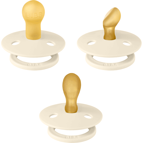 BIBS® Schnuller Try-it Colour 3 Pack 0-6 Monate Ivory