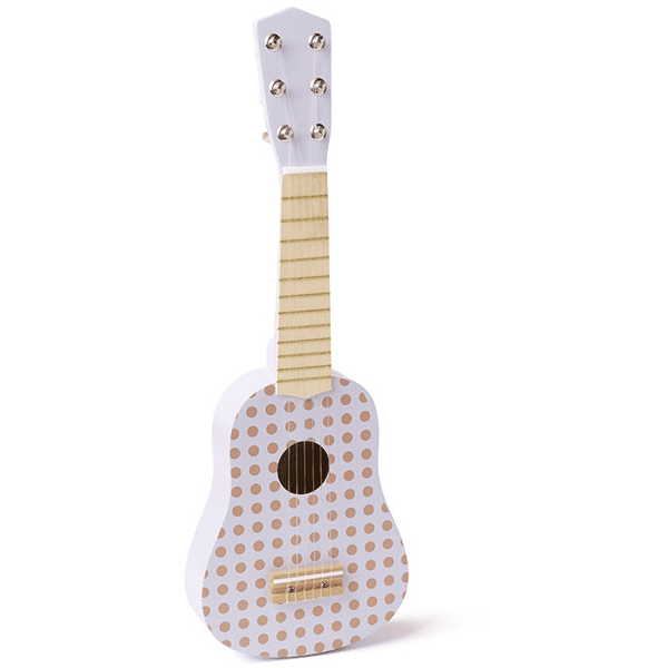 Gitara Kids Concept® z fioletowym wzorem w kropki