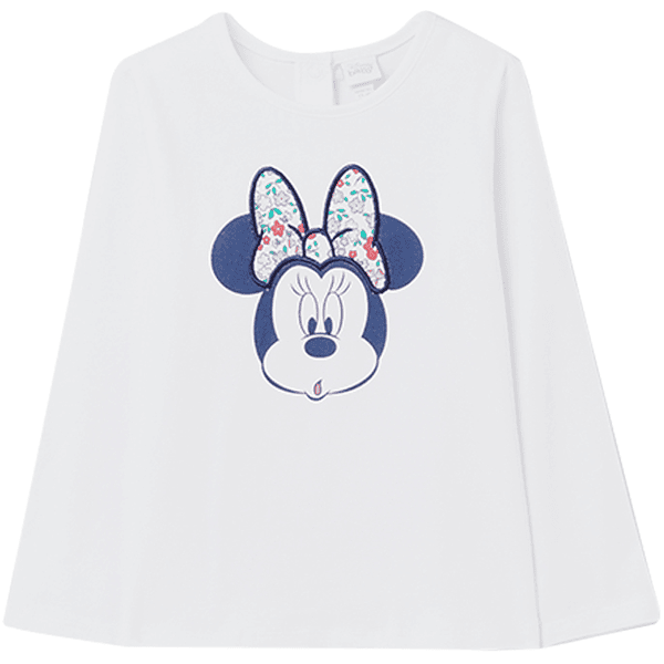 OVS Langarmshirt Minnie Brilliant White