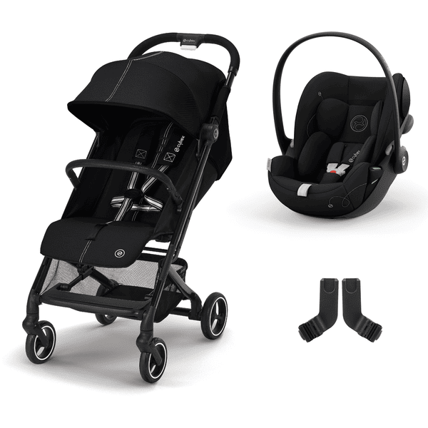 cybex GOLD Buggy Beezy 2 Moon Black inclusief Cloud G baby-autozitje i-Size Moon Black en Adapter 