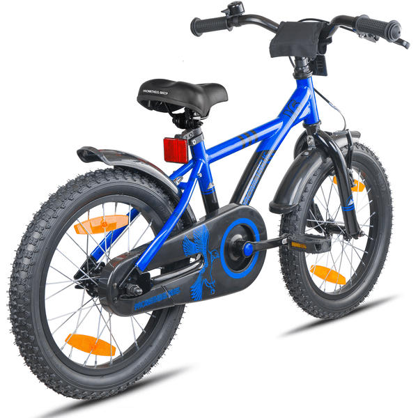 PROMETHEUS BICYCLES® Vélo enfant 16 pouces stabilisateurs bleu