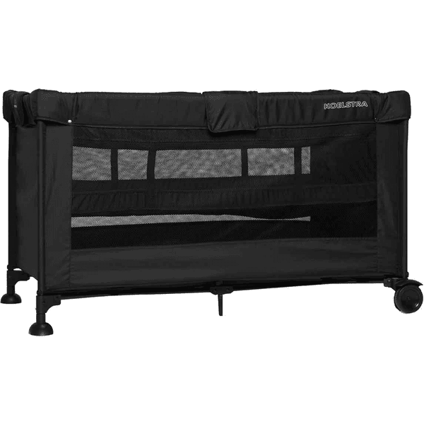 KOELSTRA Lettino da viaggio Travel sleeper T5 con livella Nero