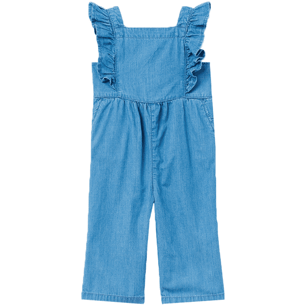 OVS Denim Latzhose mit Rüschen