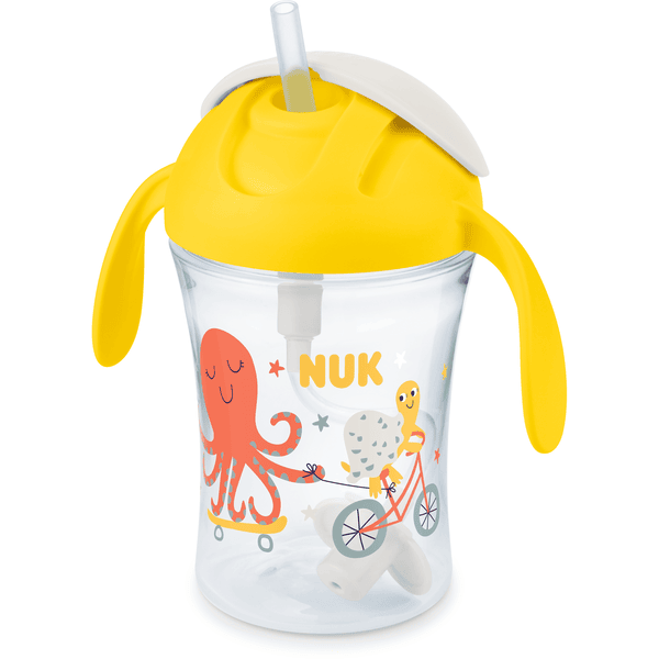 NUK Botella Motion Cup en amarillo 