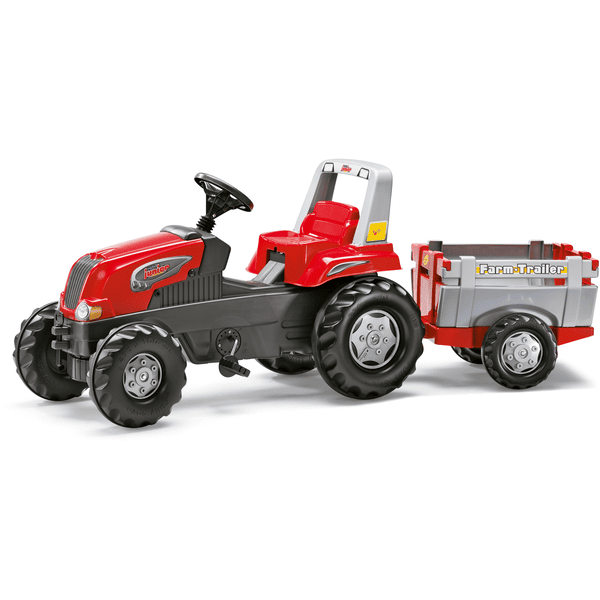 rolly®toys Trattore giocattolo rollyJunior RT, con rimorchio rollyFarm 800261