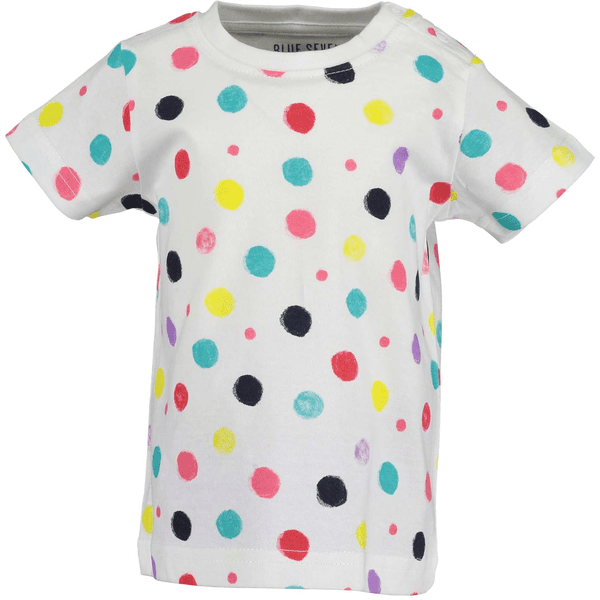 BLUE SEVEN Girls T-Shirt weiss Dots