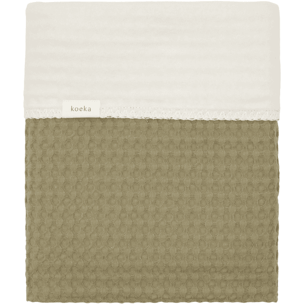 koeka Kinderdecke cotton Fleece Amsterdam moss 100 x 150 cm