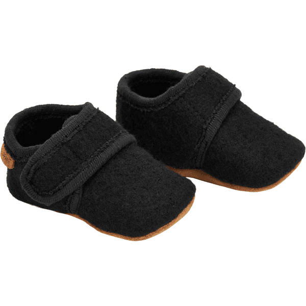 EN FANT Baby Wool Slippers Black 