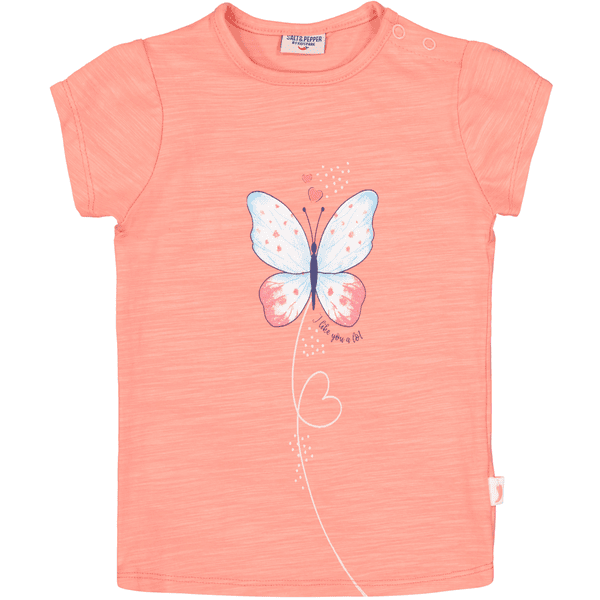 Salt and Pepper T-Shirt Butterfly pink