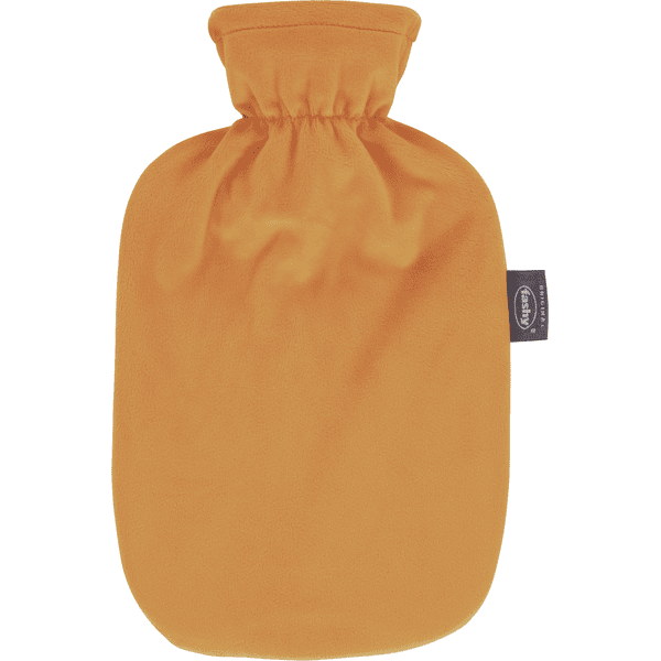 fashy® kuumavesipullo 2 litraa fleece-suojuksella in orange 