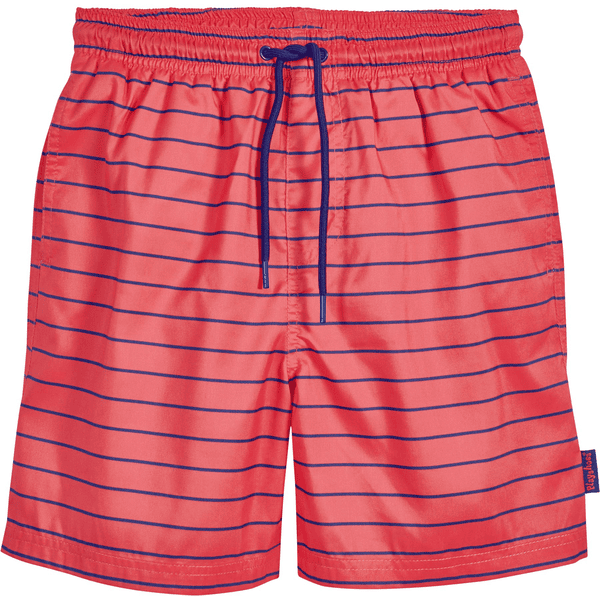 Playshoes  Strand shorts gestreept koraal