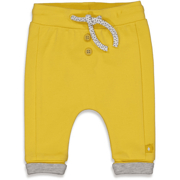 Feetje Pantalones de chándal de color amarillo huevo