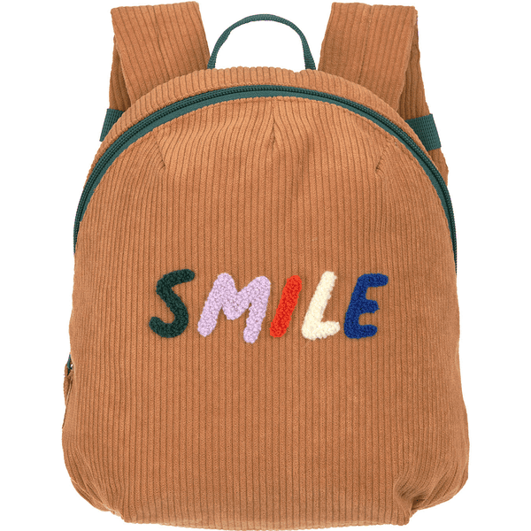 LÄSSIG Kindergarten ryggsäck Cord Little Gang - Smile , karamell